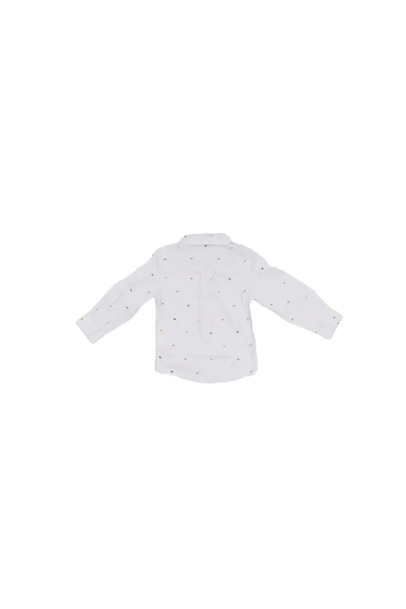 Camicia Bambino TOMMY HILFIGER Riga All over flag printed shirt miniatura 2