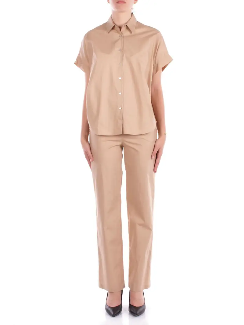 Camicia Donna MANILA GRACE Beige Camicia manica corta