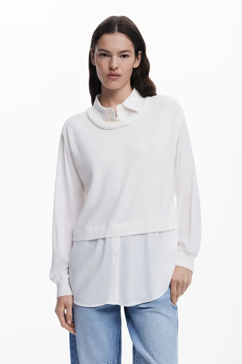 Camicia effetto 2in1