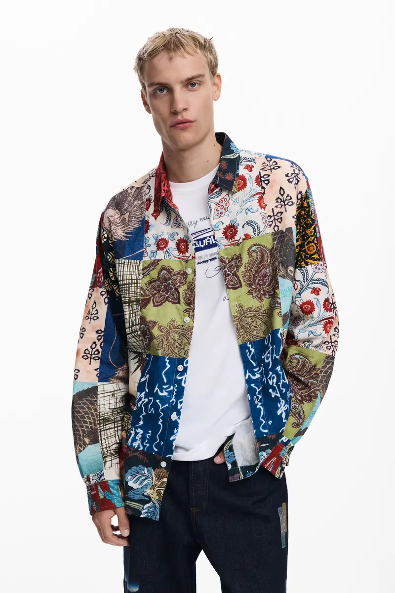 Camicia effetto patch carpa