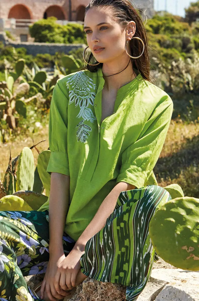 CAMICIA EVA | Colore: Verde | Taglia: L