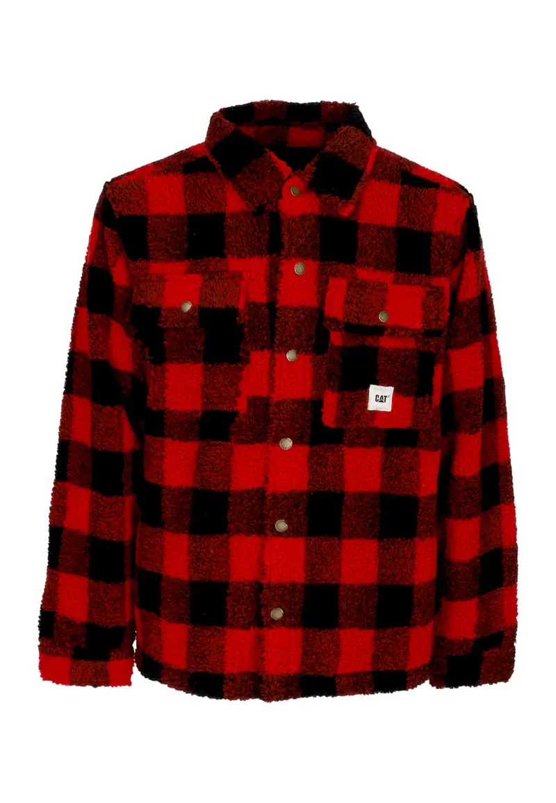 Camicia Imbottita Uomo Buffalo Overshirt Red/black