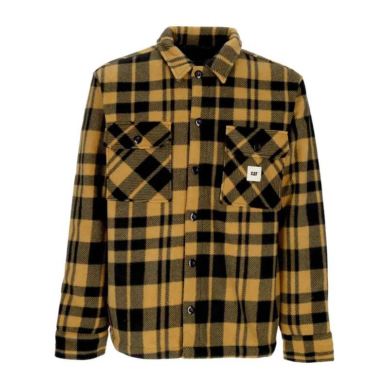 Camicia Imbottita Uomo Plaid Jacket Yellow Check