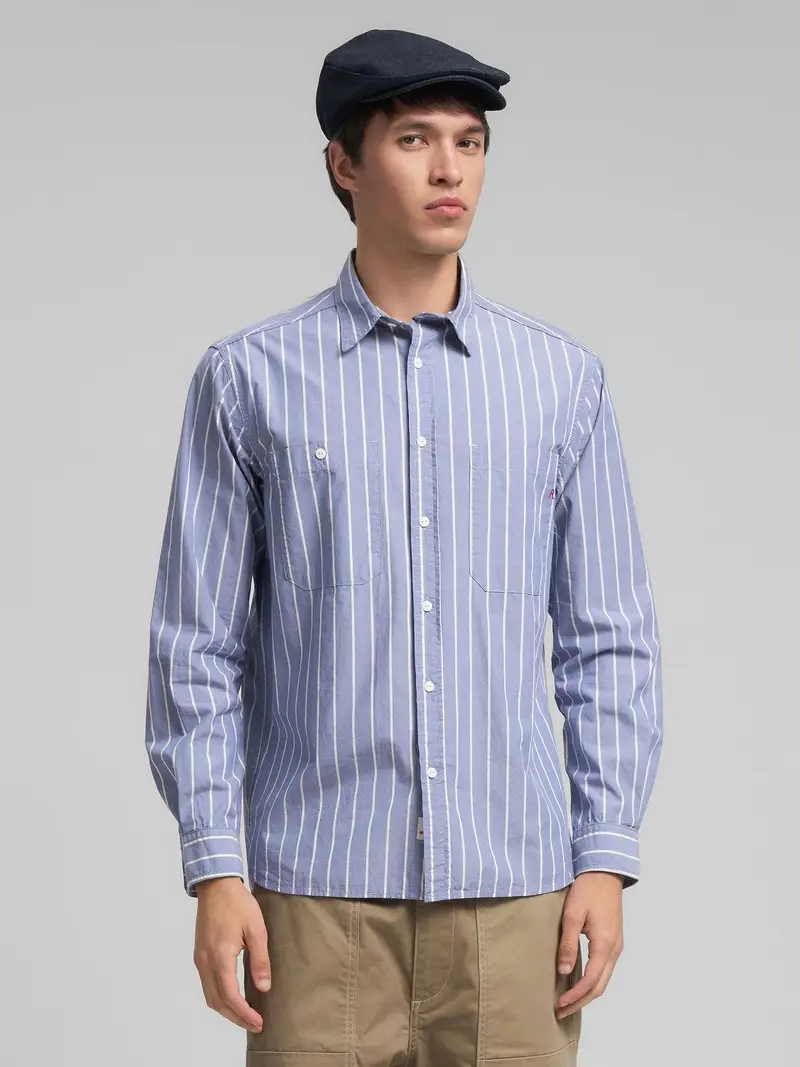 Camicia In Cotone A Righe