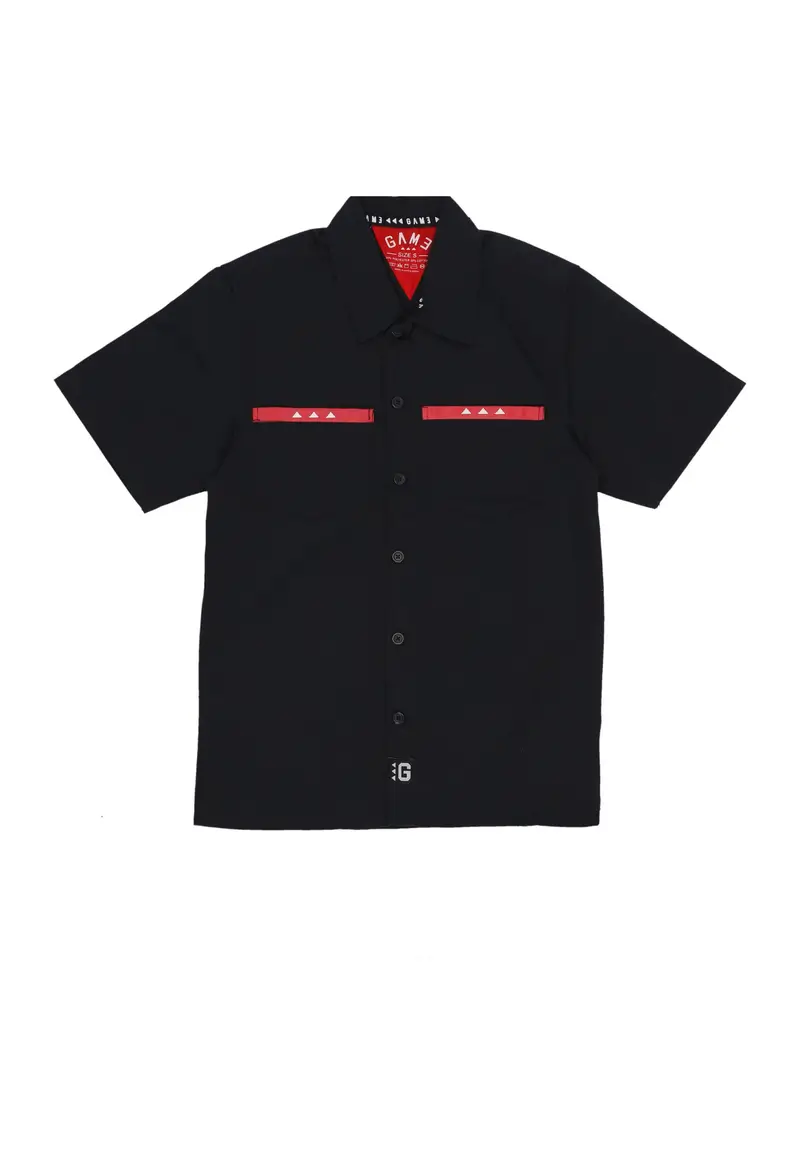 Camicia Manica Corta Uomo Chicano Work Shirt Black