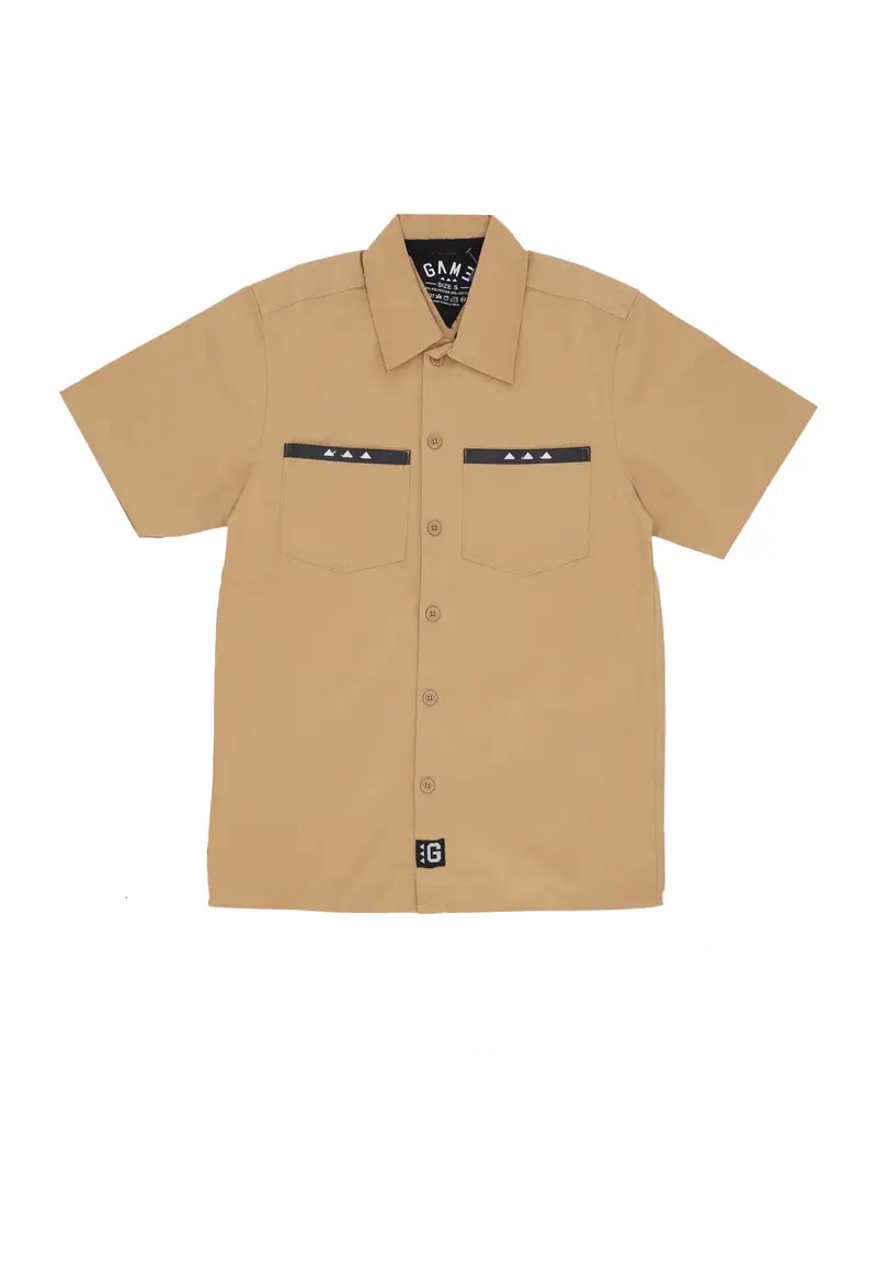 Camicia Manica Corta Uomo Chicano Work Shirt Desert Sand