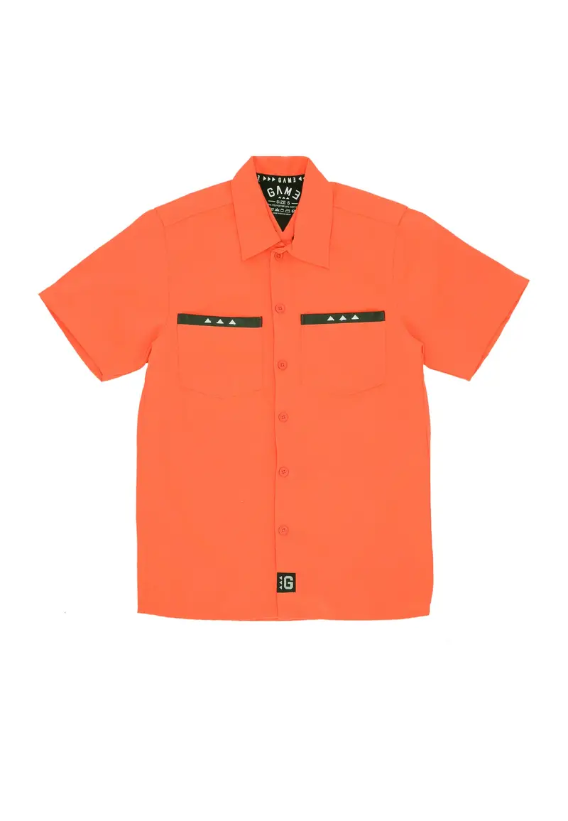 Camicia Manica Corta Uomo Chicano Work Shirt Infrared