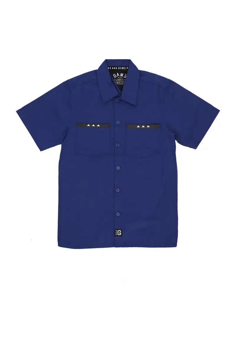 Camicia Manica Corta Uomo Chicano Work Shirt Royal
