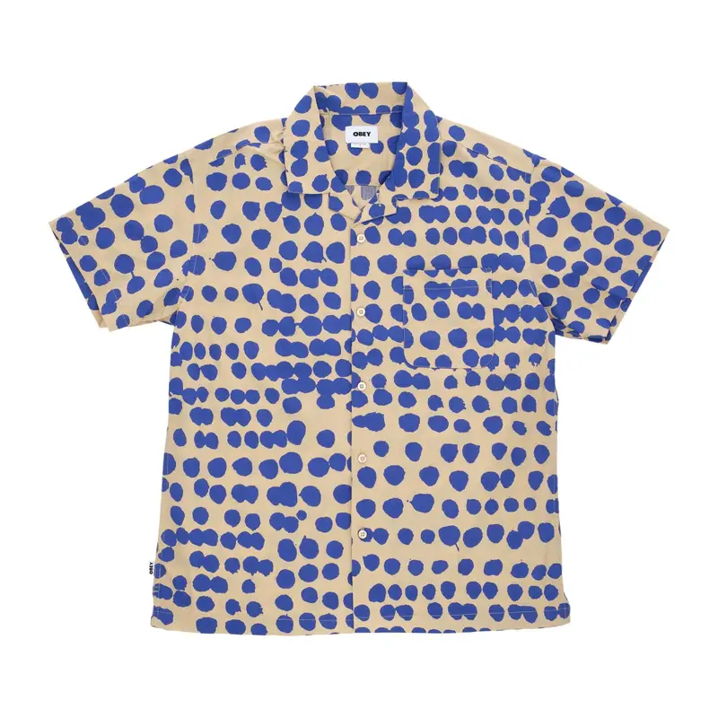 Camicia Manica Corta Uomo Connect Woven Irish Cream Multi