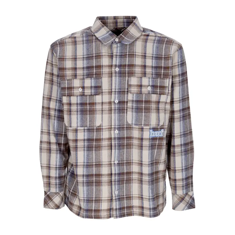 Camicia Manica Lunga Uomo Banks Flannel Shirt Cream