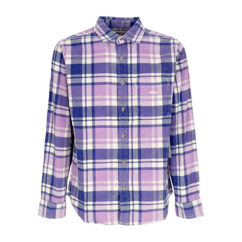 Camicia Manica Lunga Uomo Benny Cord Woven L/s Purple Rose Multi