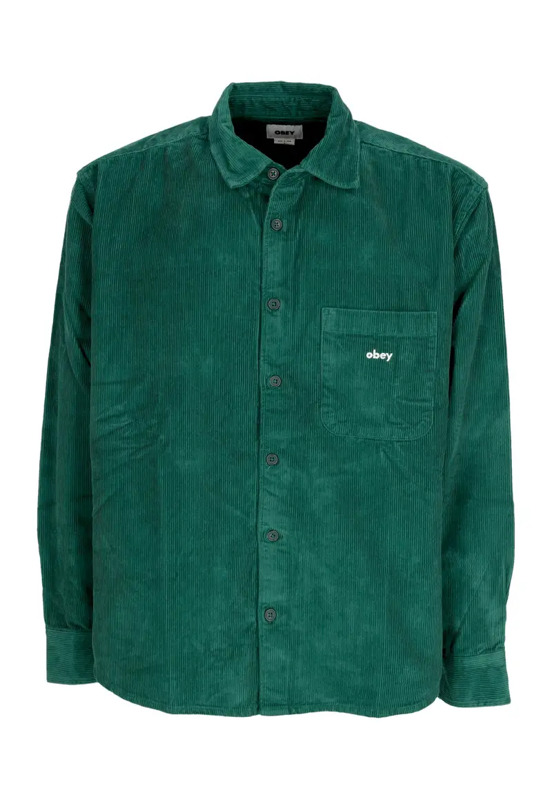 Camicia Manica Lunga Uomo Bigwig Cord Woven Rain Forest