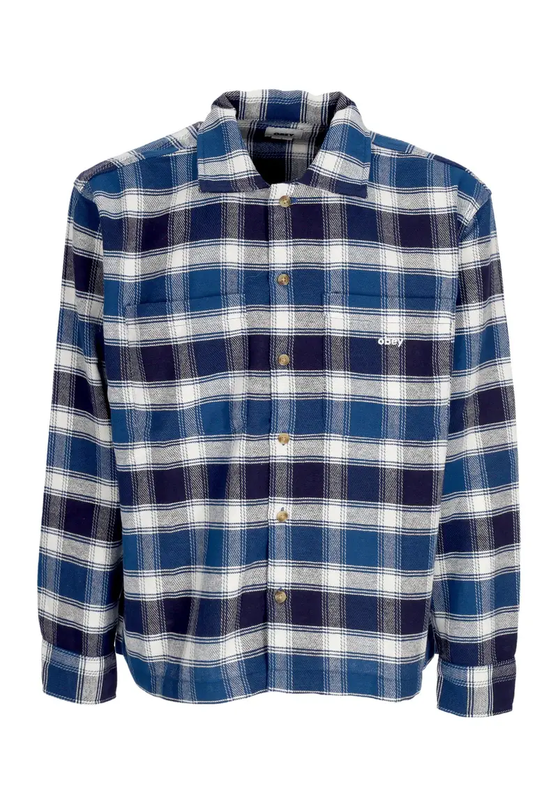 Camicia Manica Lunga Uomo Bigwig Hugo Woven Academy Navy/multi