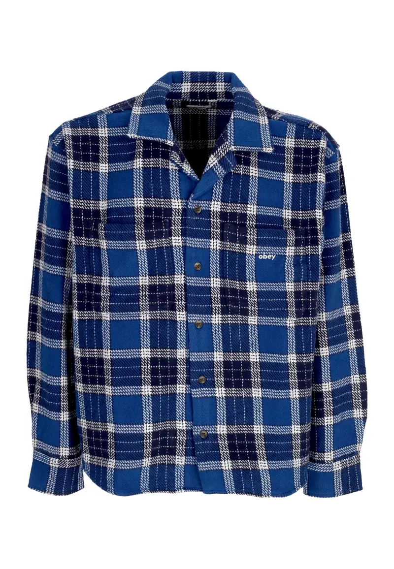 Camicia Manica Lunga Uomo Bigwig Picture Woven Limoges Multi