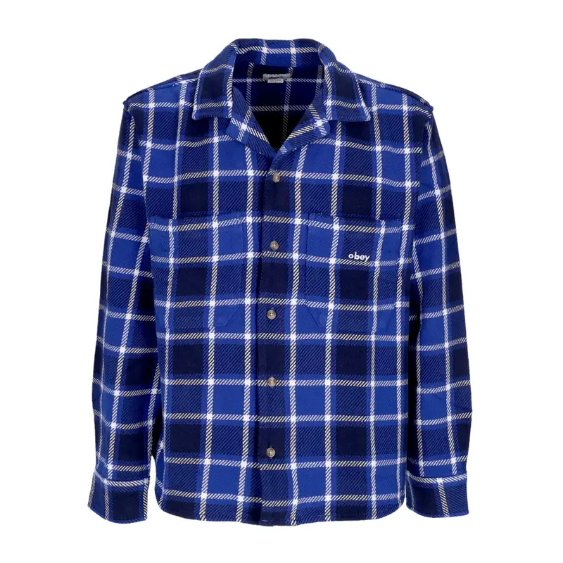 Camicia Manica Lunga Uomo Bigwig Plaid Woven L/s Surf Blue Multi