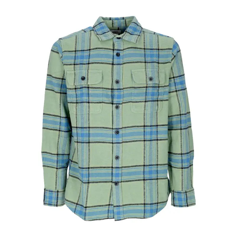 Camicia Manica Lunga Uomo Eugene L/s Woven Shirt Jade Multi