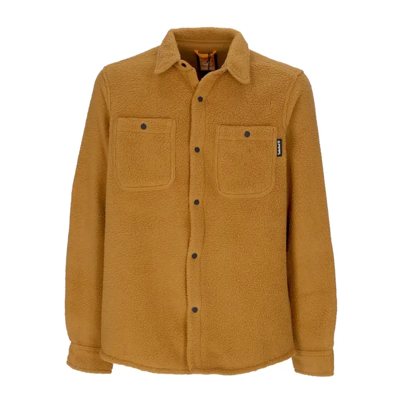 Camicia Manica Lunga Uomo Fleece Overshirt Wheat Boot