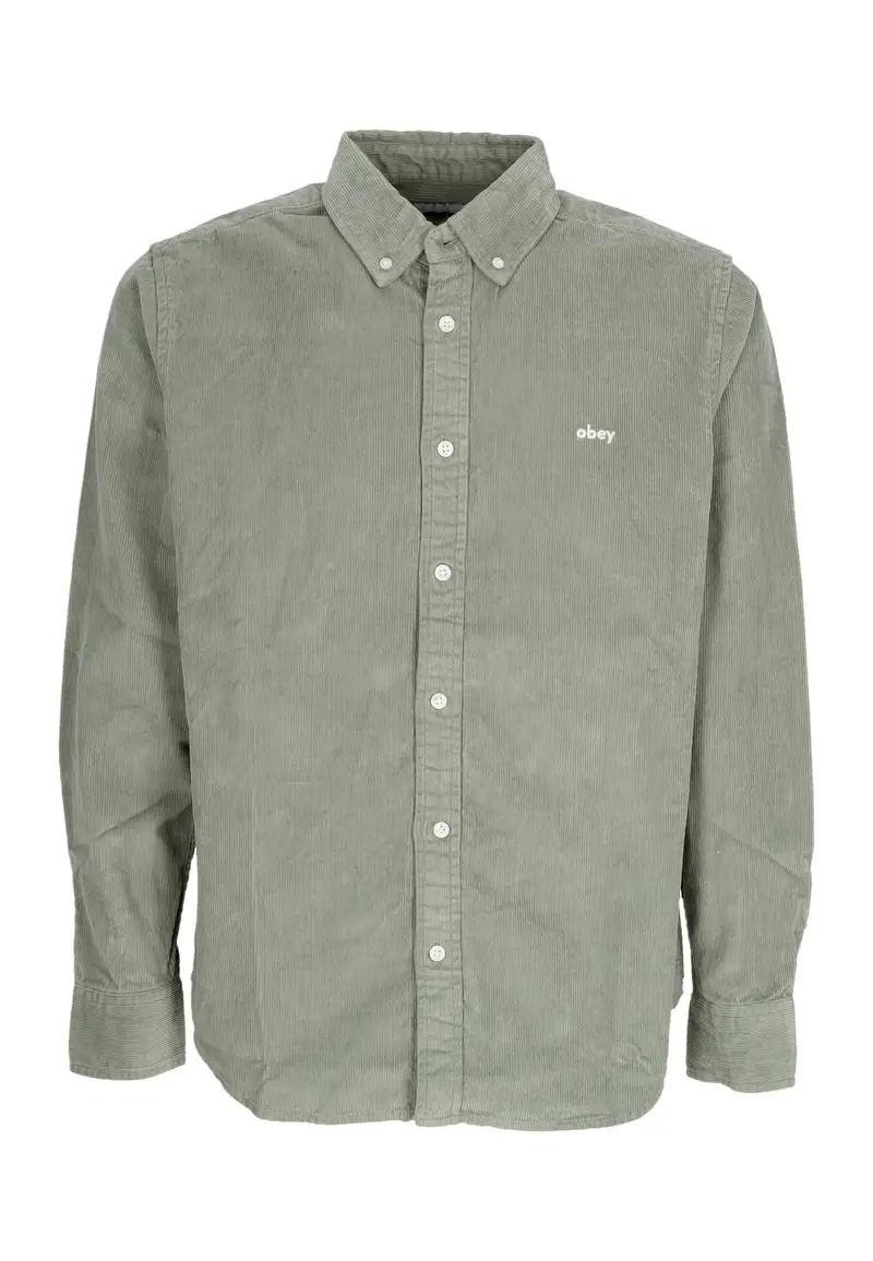 Camicia Manica Lunga Uomo Grafton Cord Woven Laurel Wreath