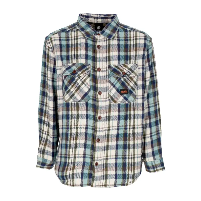 Camicia Manica Lunga Uomo Hueco Classic Shirt Hueco Plaid Chestnut/mineral