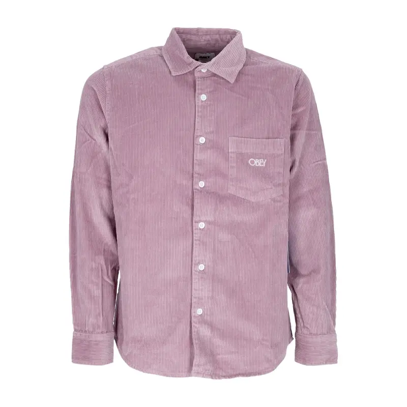Camicia Manica Lunga Uomo Julian Woven L/s Lilac Chalk