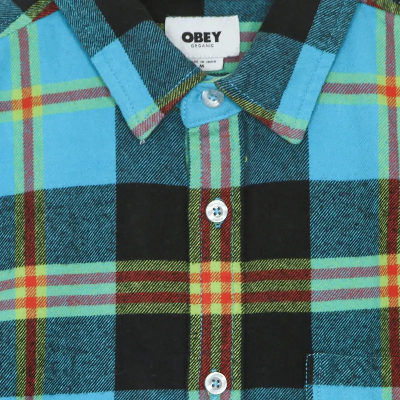 Camicia Manica Lunga Uomo Orchard L/s Woven Aqua Multi
