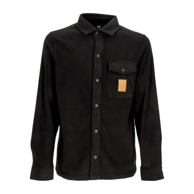 Camicia Manica Lunga Uomo Woodsman Fleece Black
