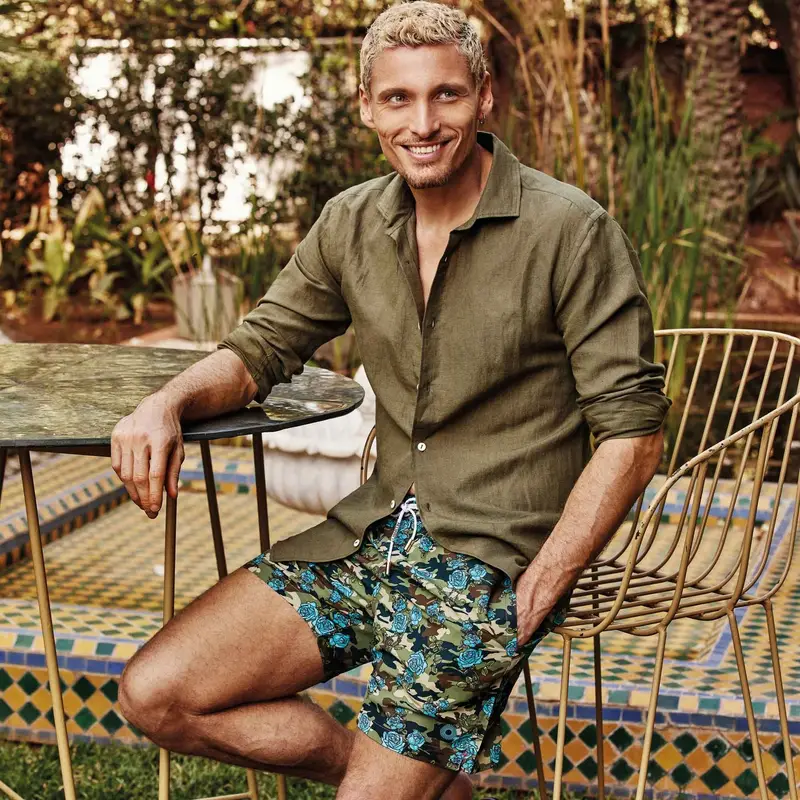 CAMICIA MISTO LINO FRANCIS | Colore: Verde | Taglia: L