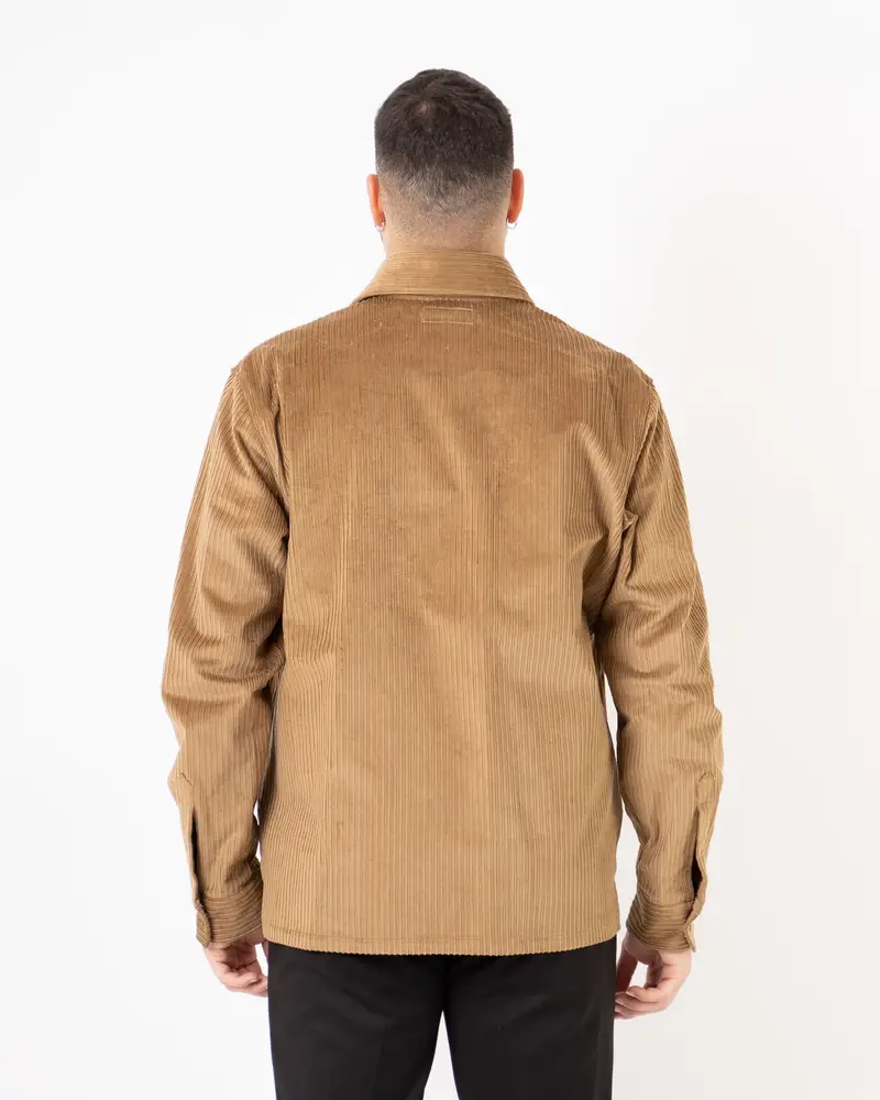 Camicia Over Shirt Beige miniatura 2