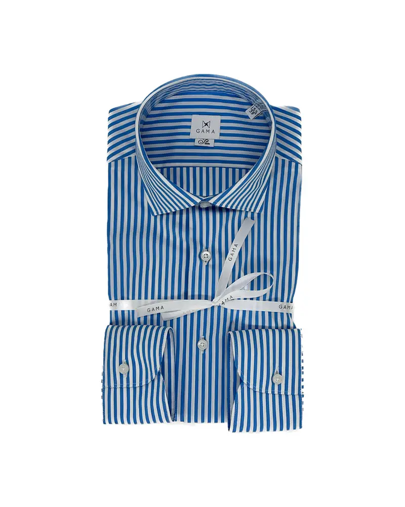 Camicia Rigata Azzurra