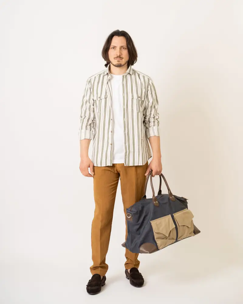 Camicia righe e tasconi miniatura 2