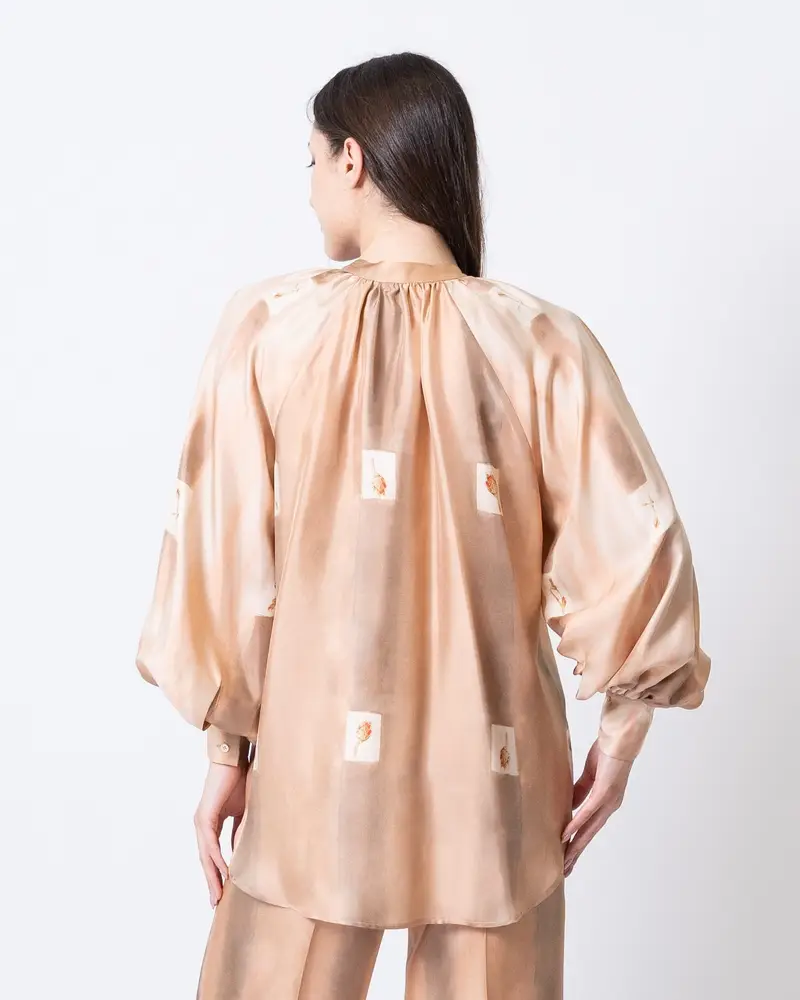 Camicia Seta Rosa miniatura 2