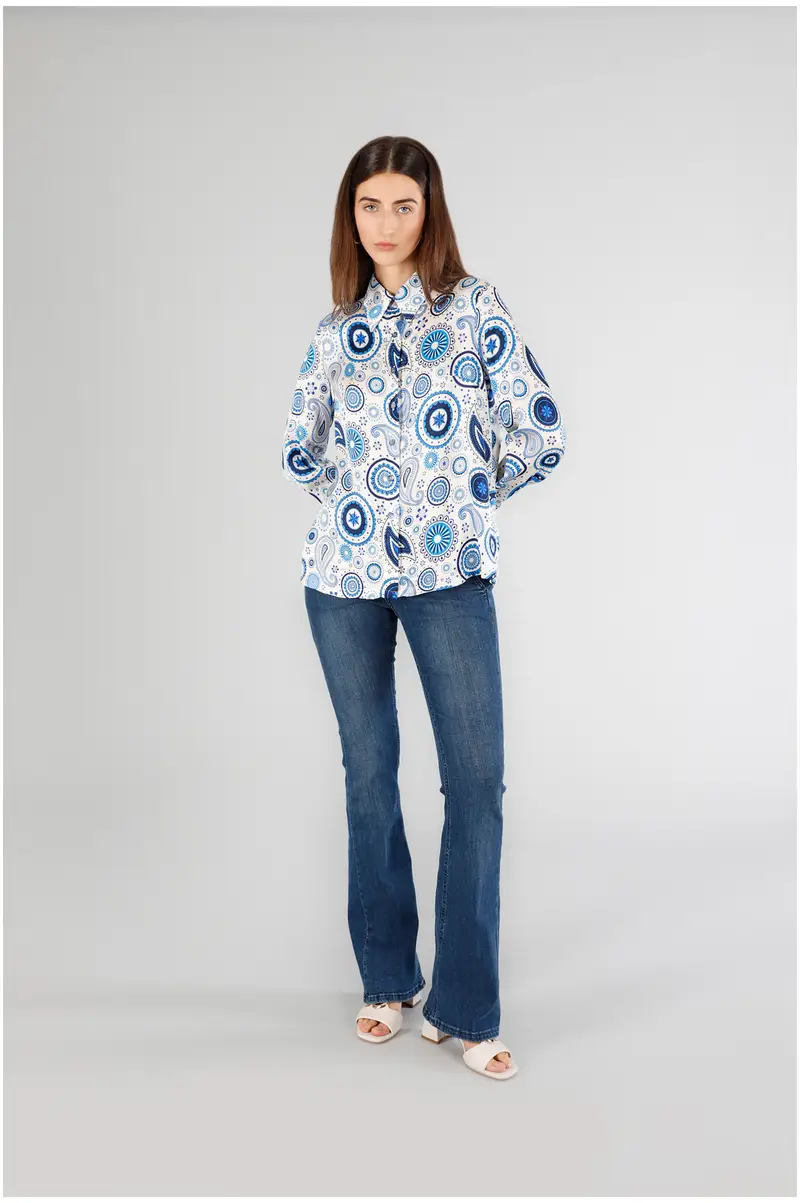 camicia stampata bandana multiblu l