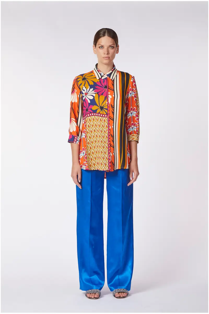 camicia stampata multifoulard m