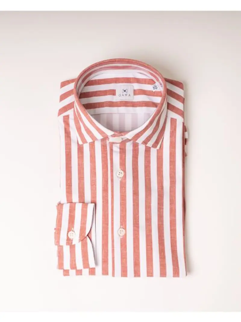 Camicia Tecnica Righe Ruggine