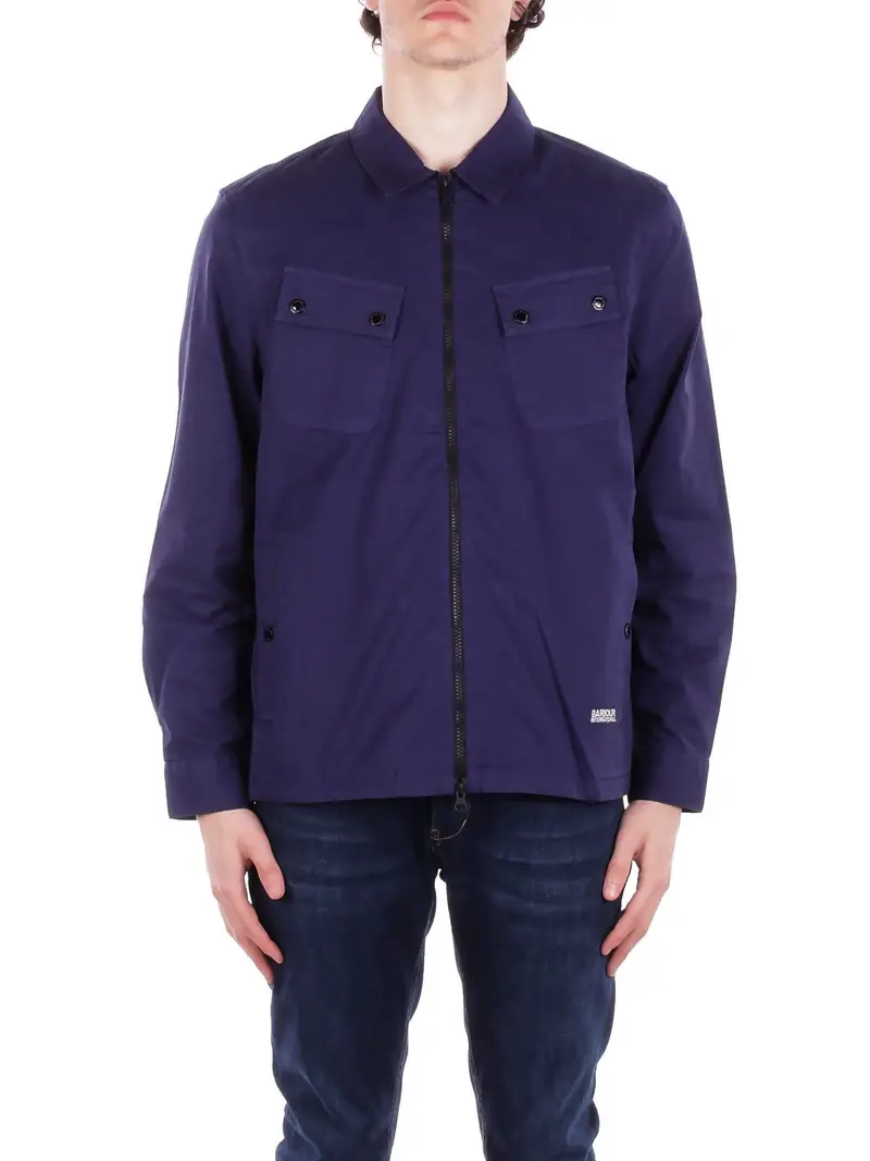 Camicia Uomo BARBOUR Blu Hayden overshirt