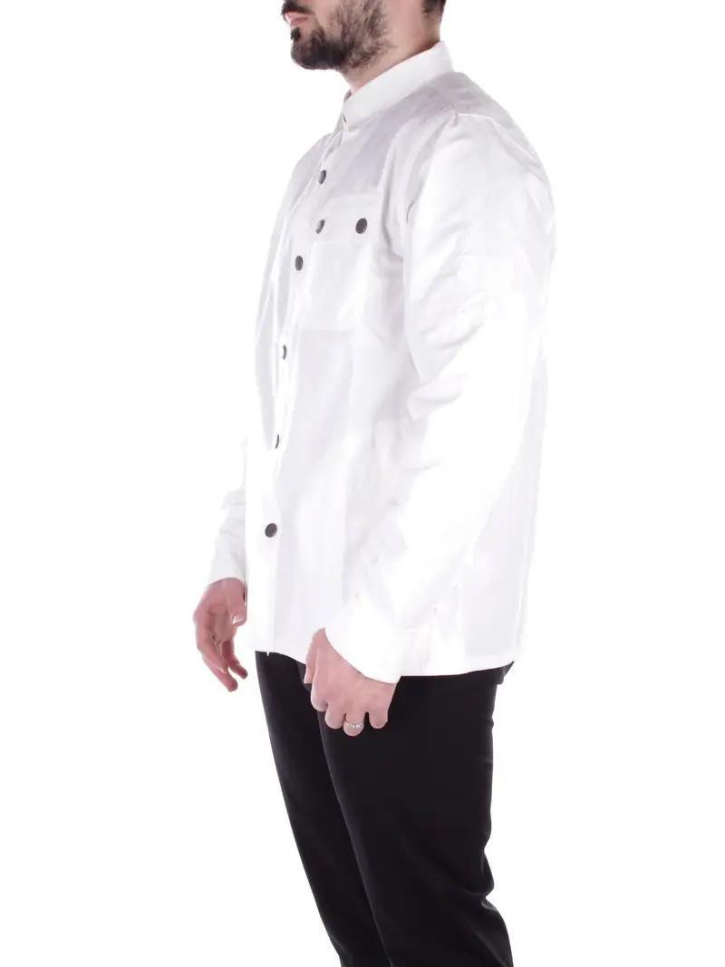 Camicia Uomo BARBOUR Panna Circuit overshirt miniatura 2