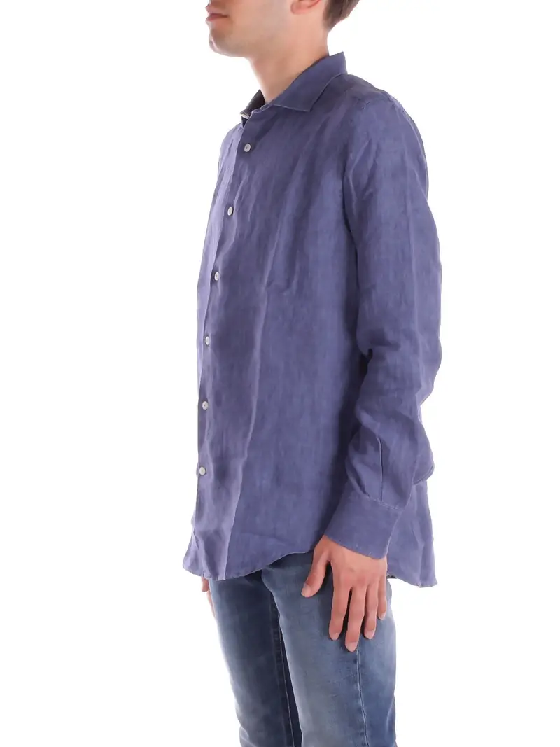 Camicia Uomo MC2 SAINT BARTH Denim nero Pamplona linen miniatura 2