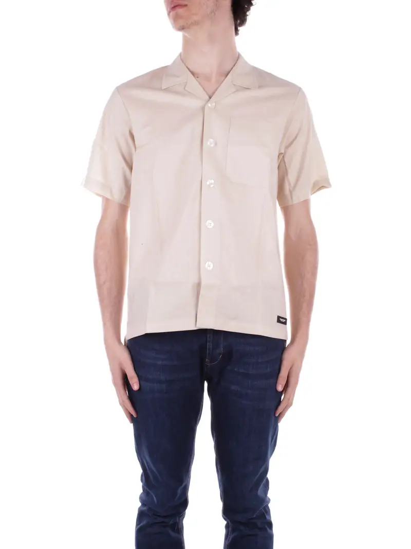 Camicia Uomo PAOLO PECORA Beige Over shirt