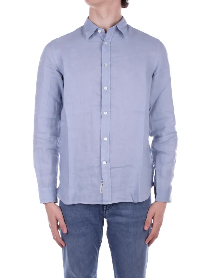 Camicia Uomo WOOLRICH Indigo Linen shirt gd