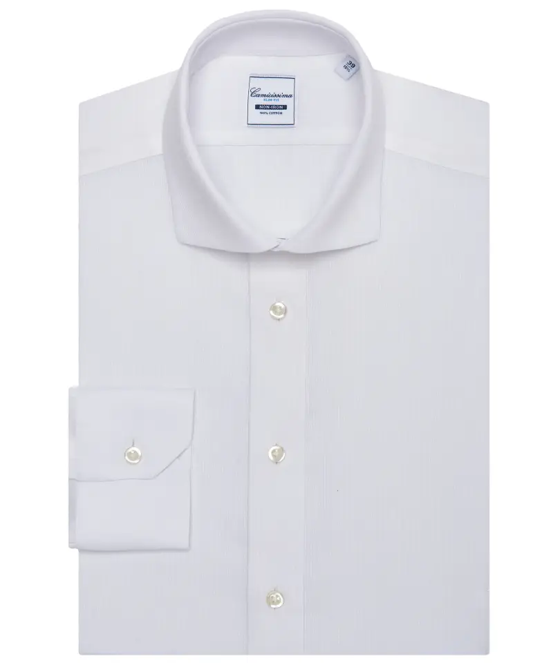 Camicia fancy non iron francese bianca francese