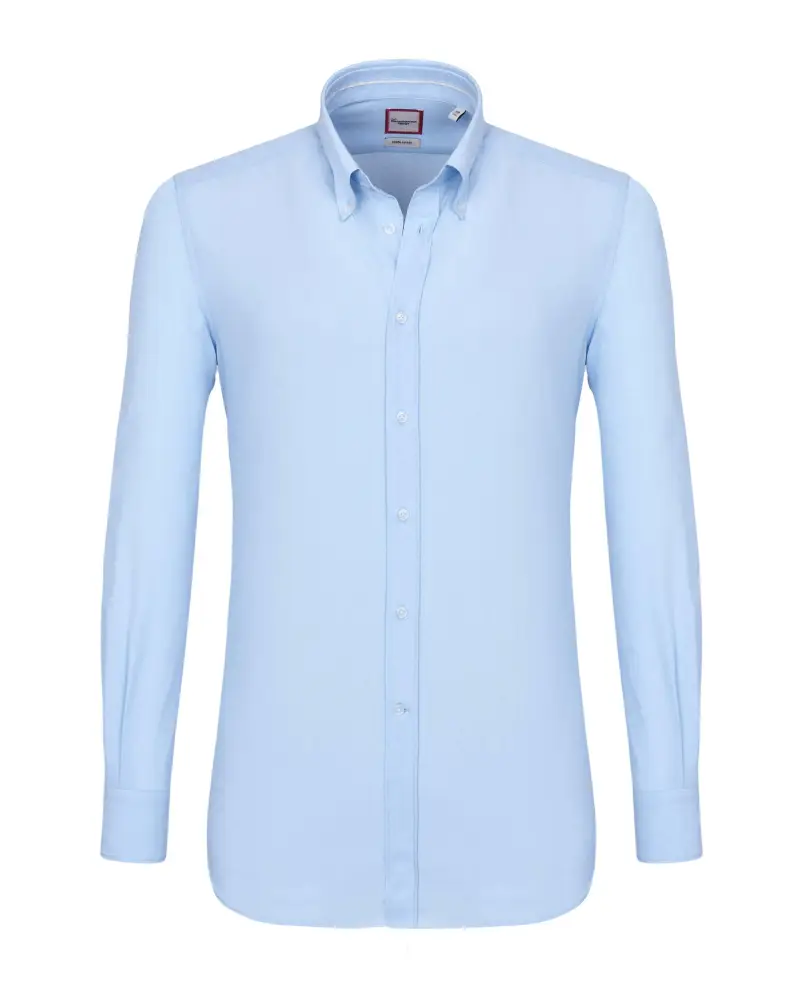 Camicia trendy azzurra botton down button down