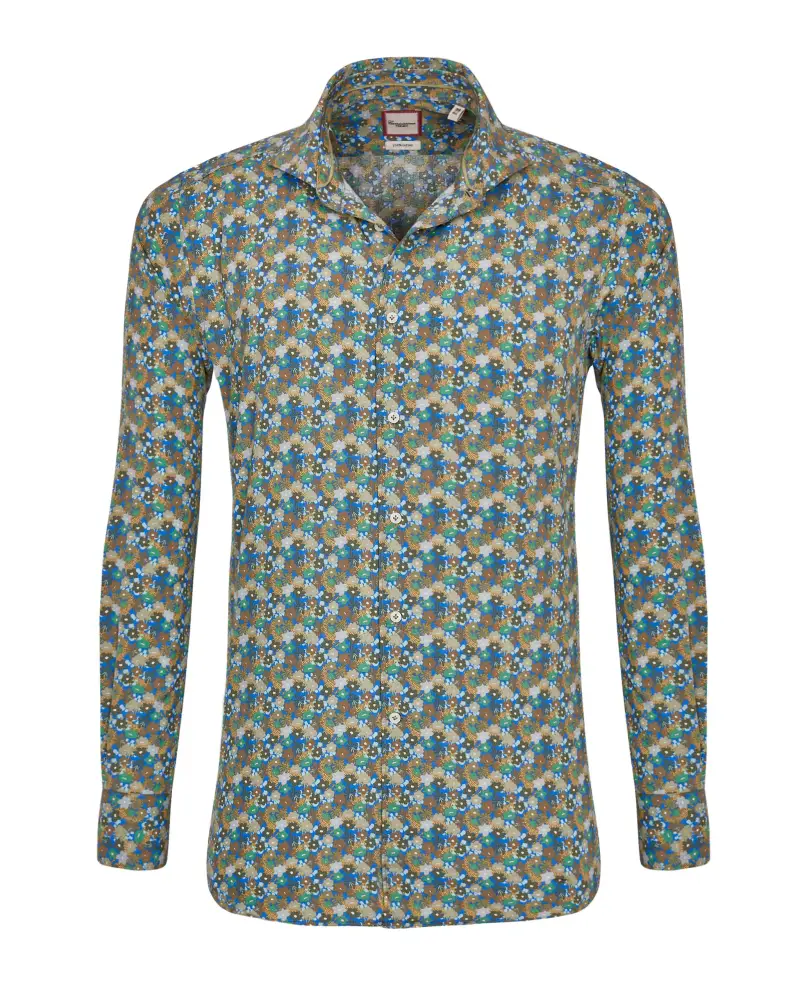 Camicia trendy con fantasia a fiori francese