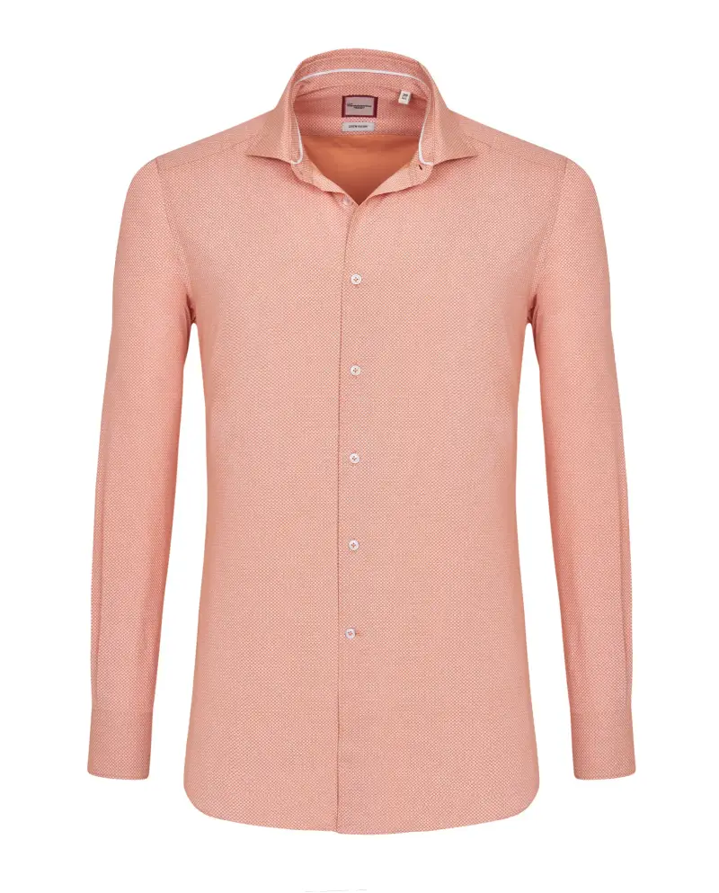 Camicia trendy con microfantasia francese