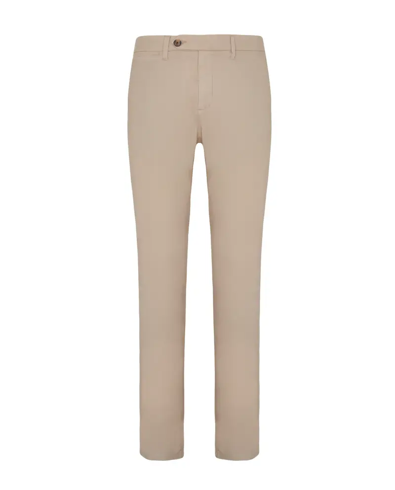 Cotton popeline chinos trousers beige