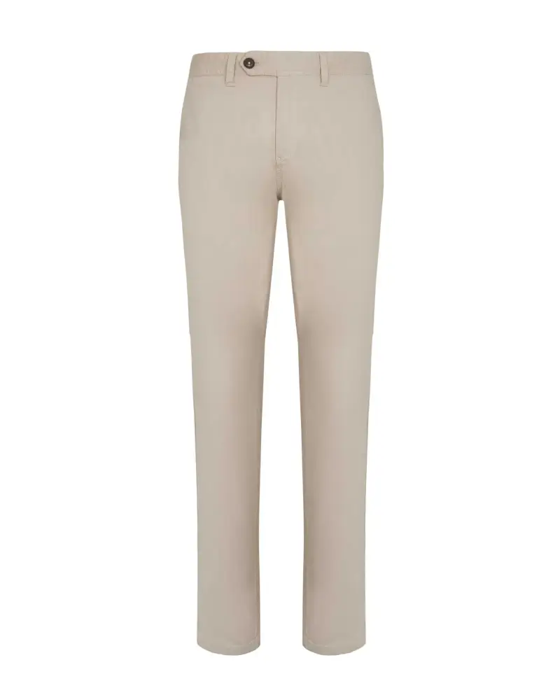 Pantalone chinos in twill beige