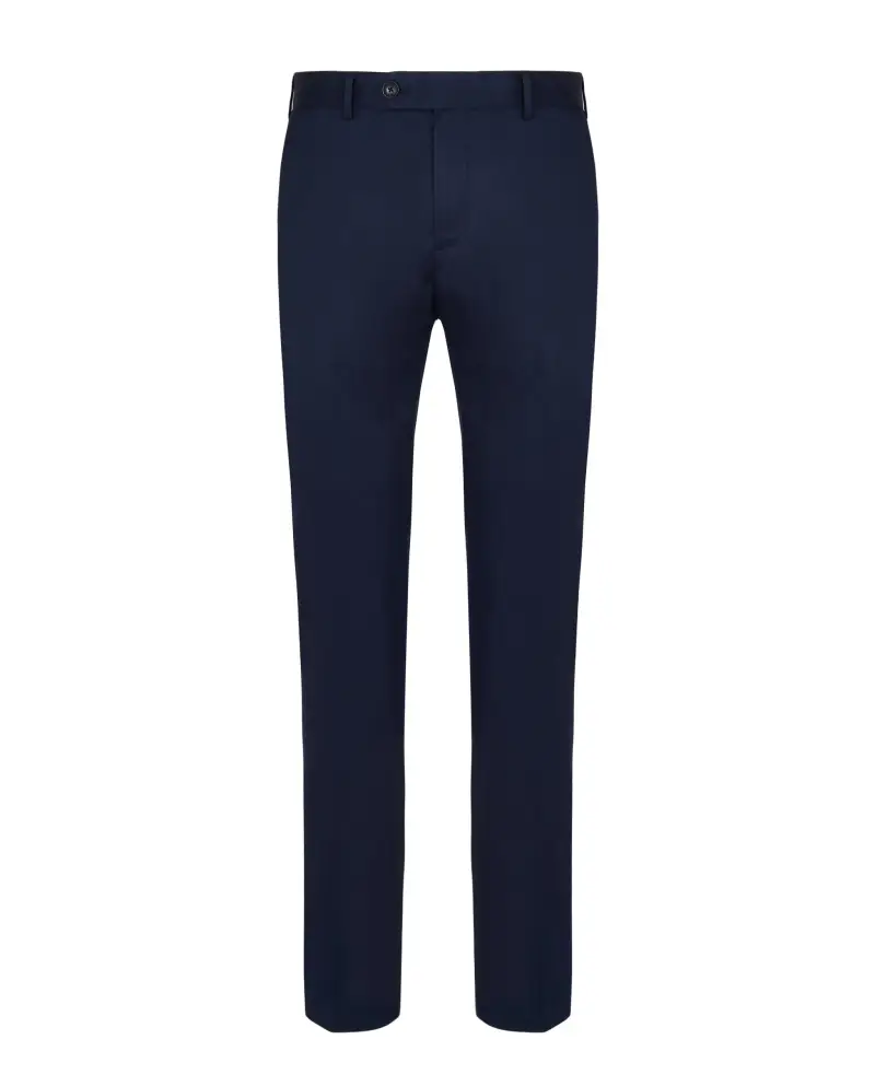 Pantalone non iron blu, slim