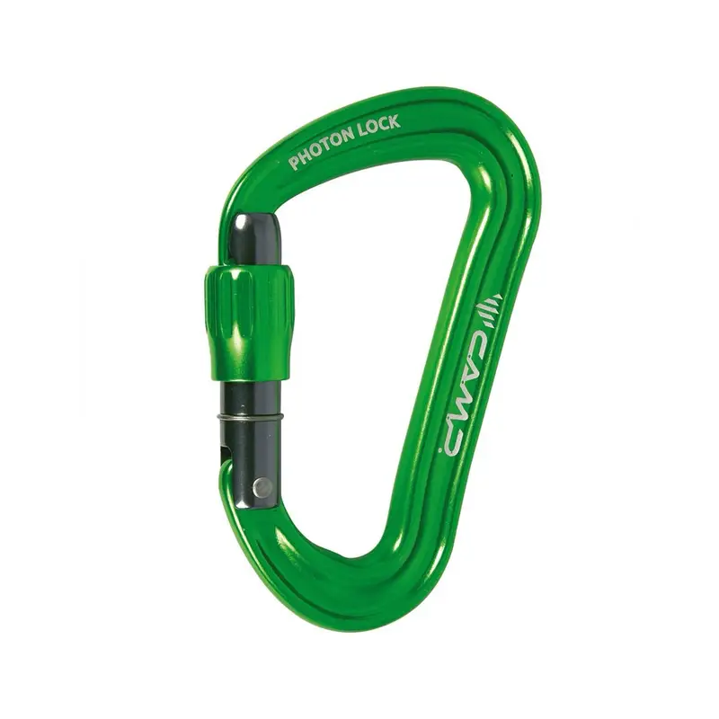 Moschettoni Arrampicata Photon Lock Verde TU