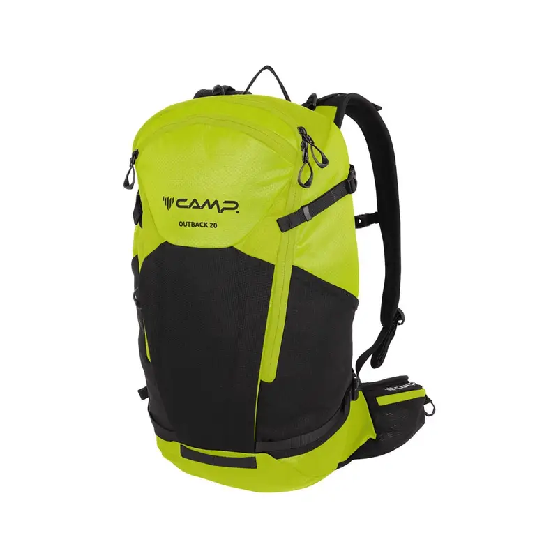 Zaino Arrampicata Outback 20 Nero Lime Uomo 20L