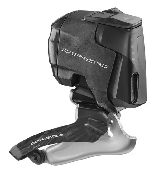 Super Record Wireless - deragliatore anteriore Black