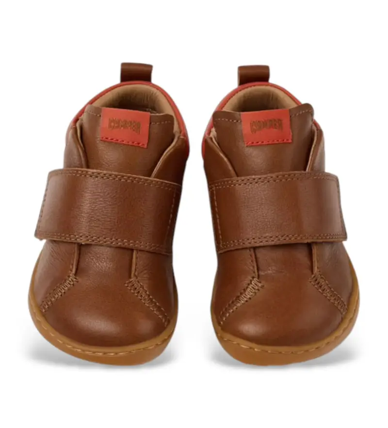 Camper Kids Sneakers marroni per bambini in pelle miniatura 2